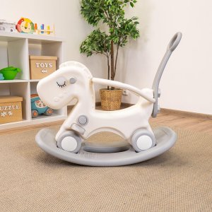 Dětský houpací koník 3v1 – houpadlo, odrážedlo i vozítko Dětský houpací koník 3v1 – houpadlo, odrážedlo i vozítko