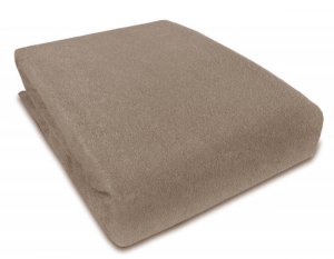 Napínací prostěradlo na matraci 180x200 cm, froté, hnědá Napínací prostěradlo na matraci 180x200 cm, froté, hnědá